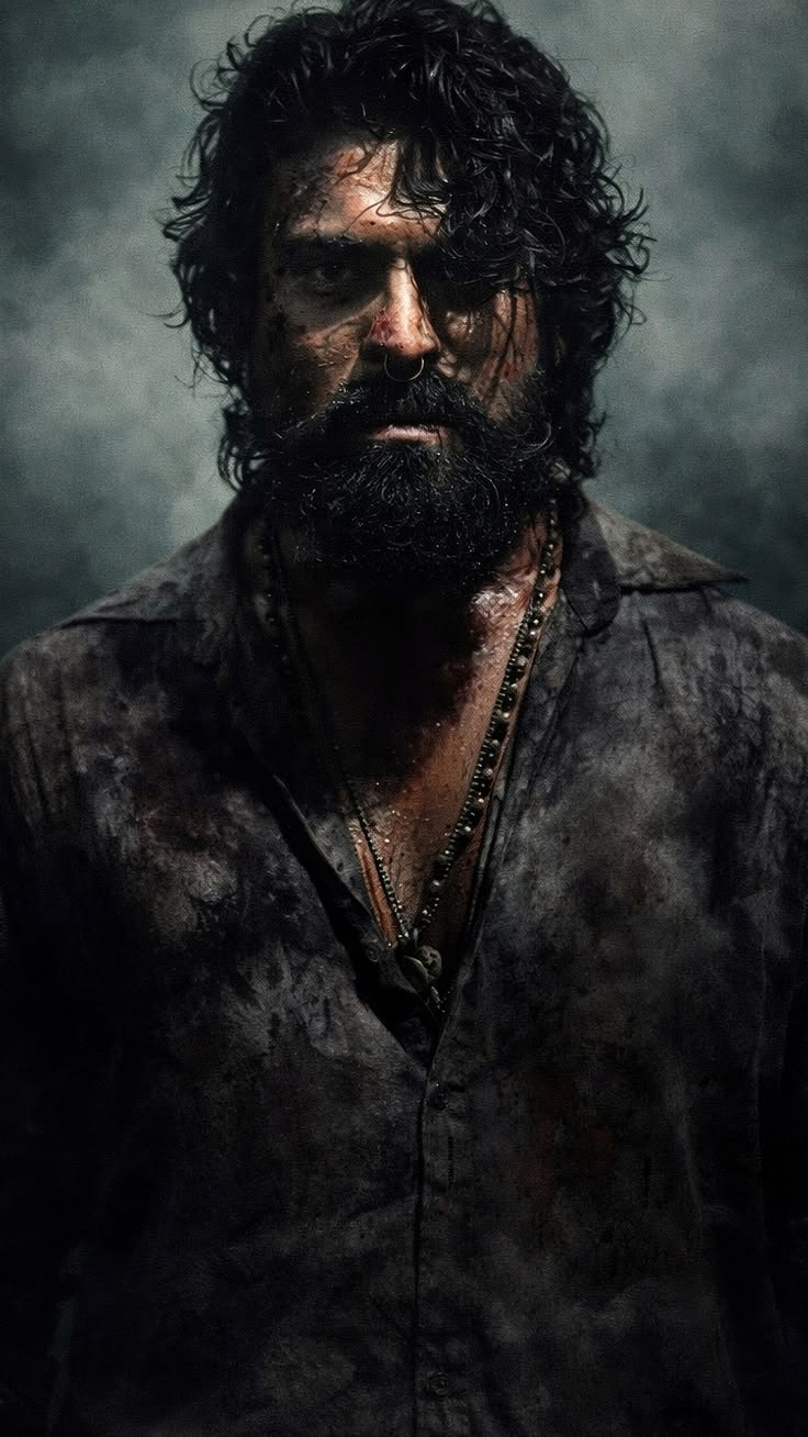 Grunge Survival Portrait Prompt for a dark cinematic survival-style portrait concept