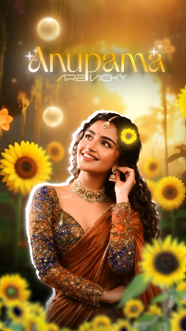 Sunflower Fantasy Poster Prompt