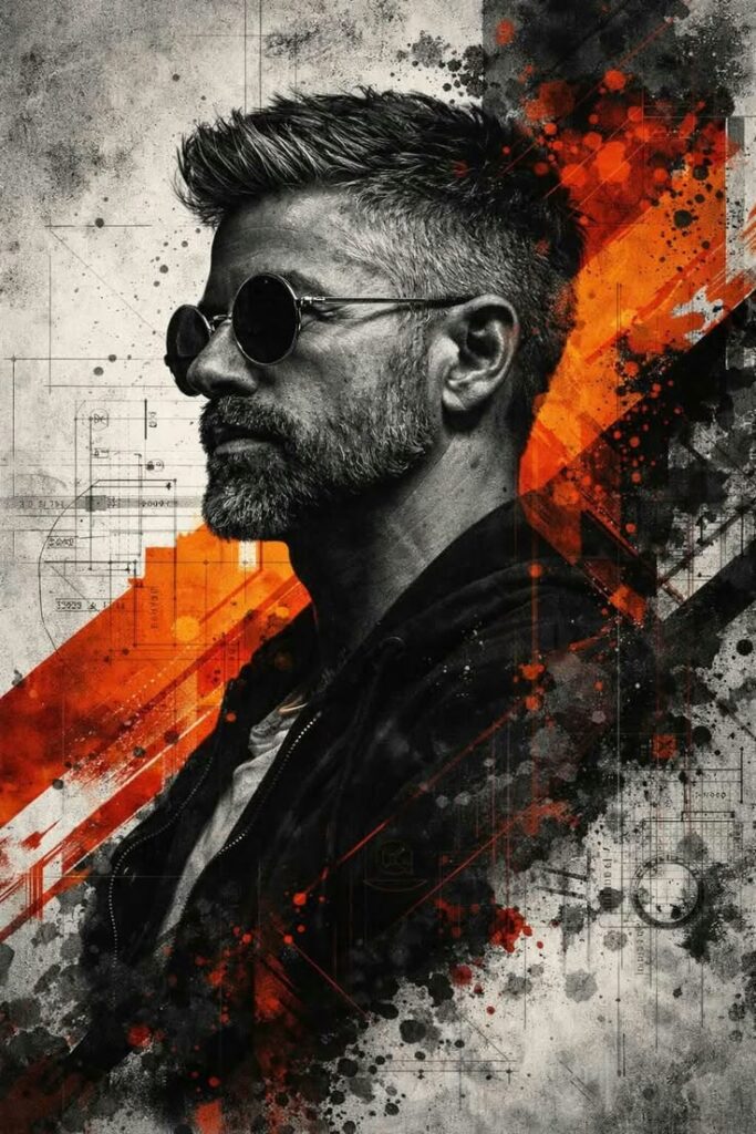Industrial Grunge Portrait Prompt