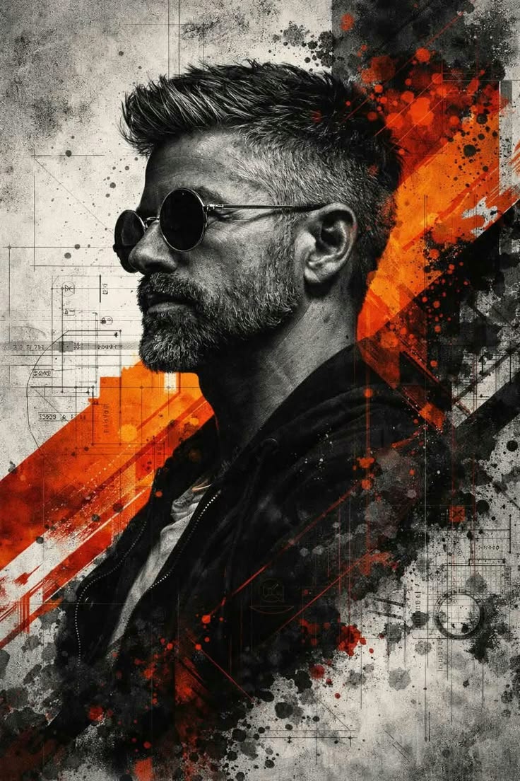 Industrial Grunge Portrait Prompt