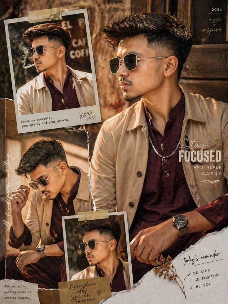 Cinematic fashion collage
