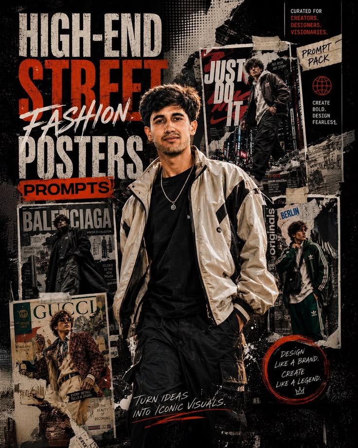 Excellent Urban Streetwear Collage design.