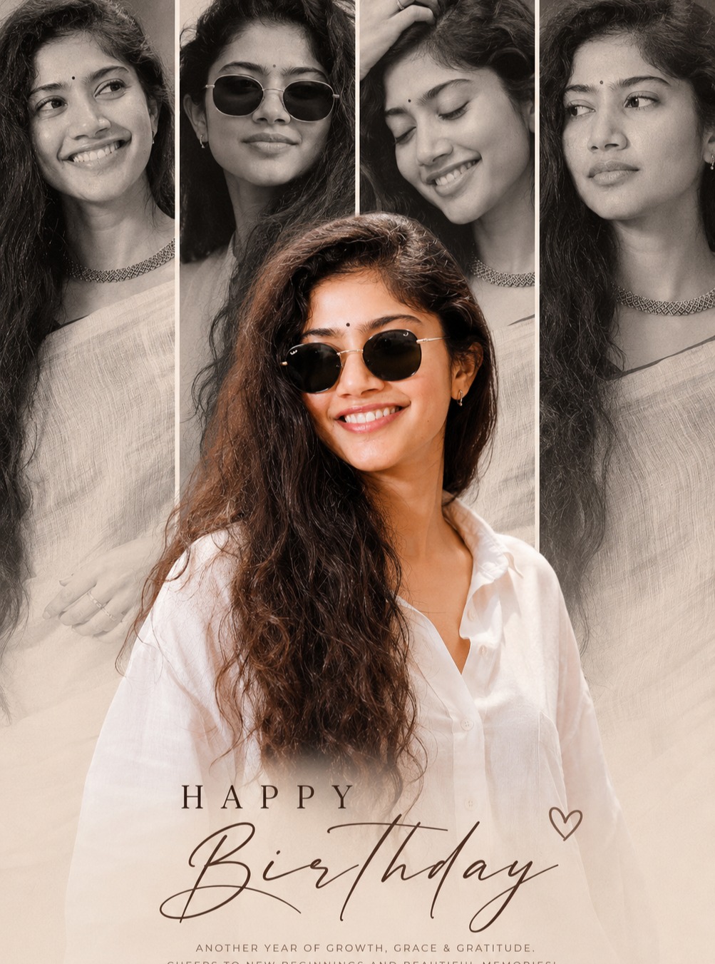 Luxury Birthday Collage featuring a premium editorial birthday portrait composition with elegant styling.