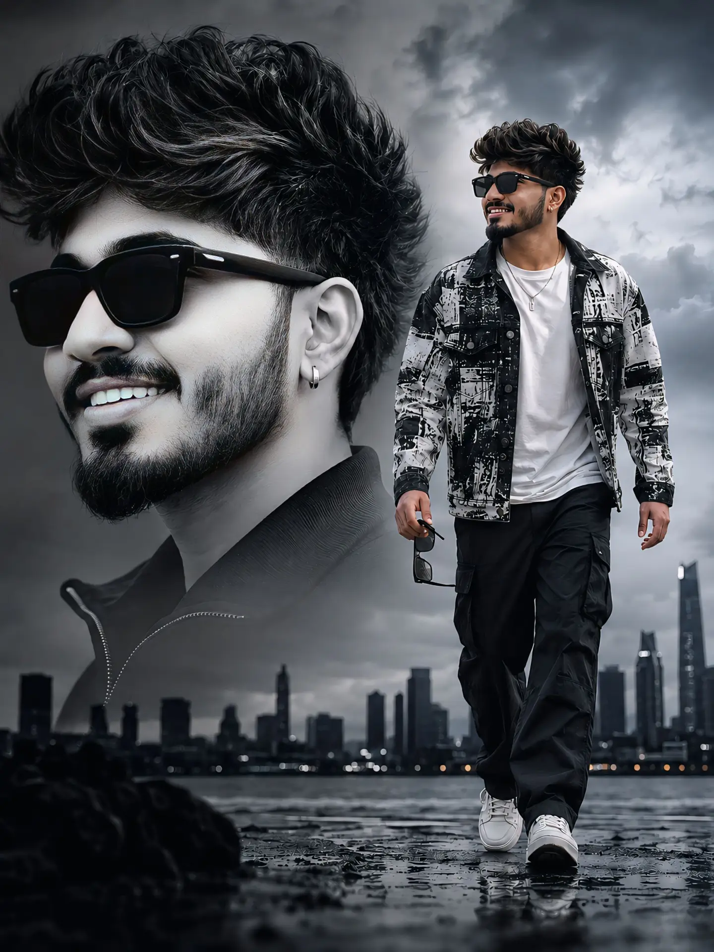 Cinematic Fashion Poster featuring a premium editorial fashion composition with cinematic realism.