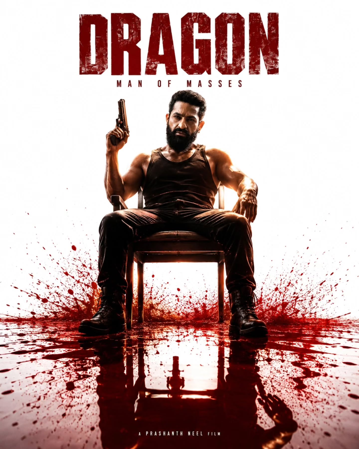 South Indian Action Poster featuring a premium cinematic theatrical composition.