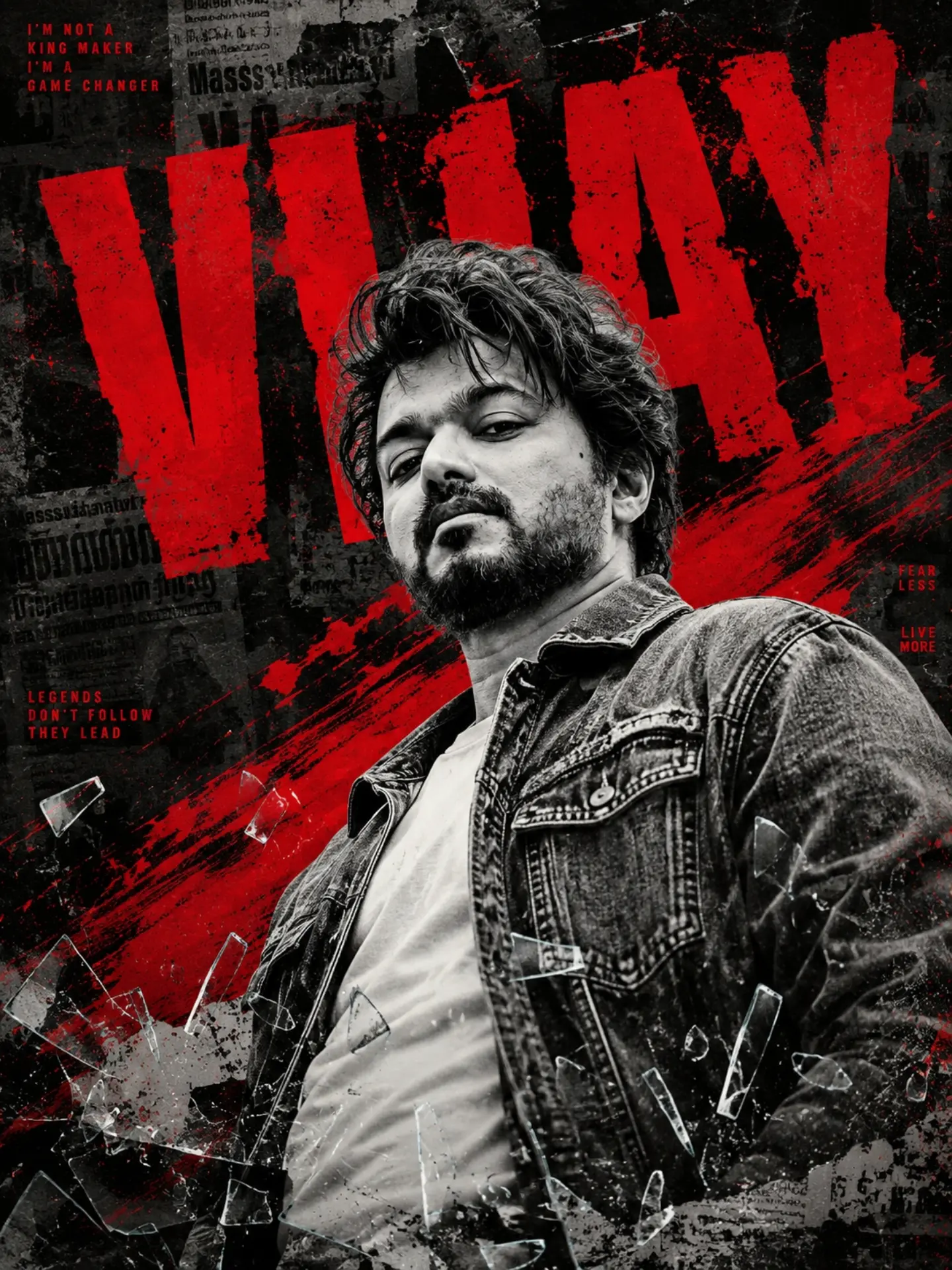 Mass Hero Poster featuring a dramatic low-angle cinematic editorial action composition.
